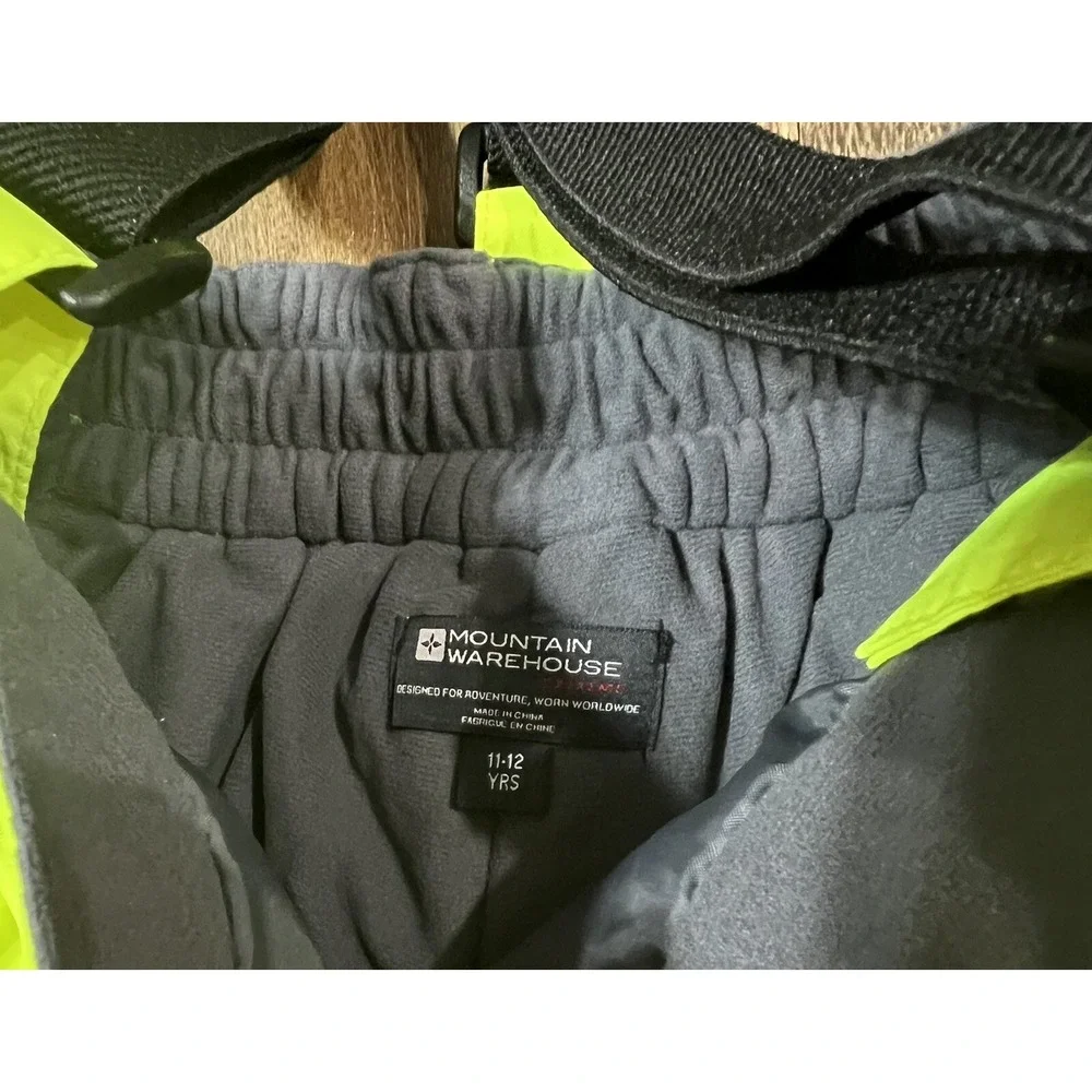 Mountain Warehouse Falcon Extreme Waterproof Kids Snow Pants Sz 11-12 NWT Neon